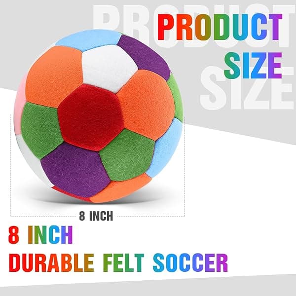 Libima Felt Indoor Soccer Balls, Multicolor, Size 4 — view 2 of 4