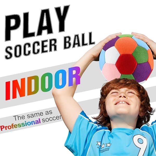 Libima Felt Indoor Soccer Balls, Multicolor, Size 4 — view 4 of 4