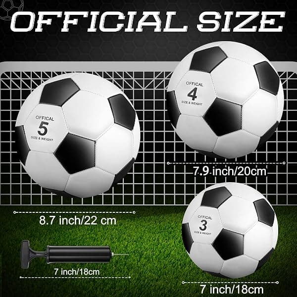 Soulchen Soccer Balls, 16-Pack with Pumps, Size 3 — view 2 of 4