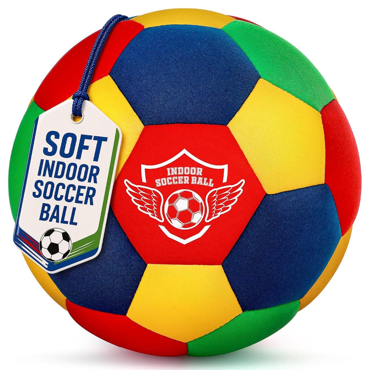 HopeRock Soft Foam Indoor Soccer Ball, Size 4