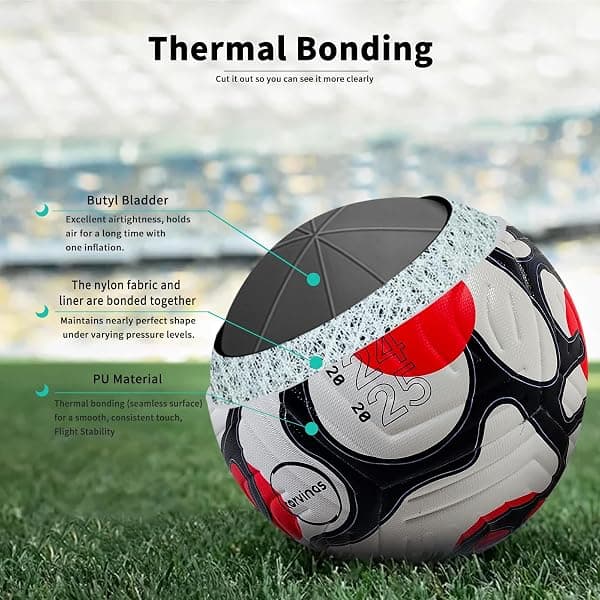 Torvinas Thermal-Bonded Soccer Ball, Size 5 — view 2 of 4
