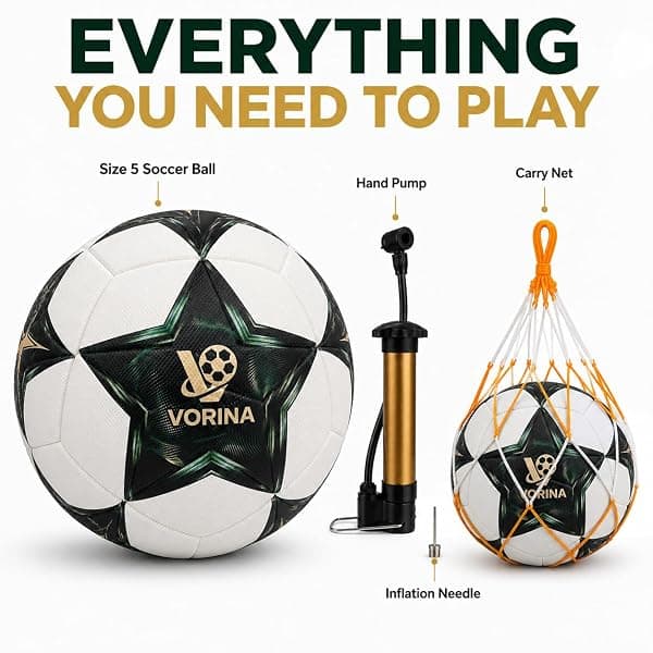 Vorina Thermal-Bonded Soccer Ball, Size 5 — view 2 of 4