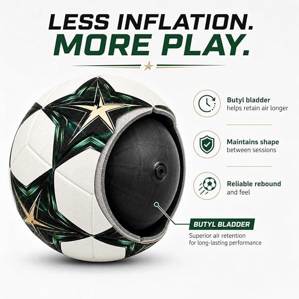 Vorina Thermal-Bonded Soccer Ball, Size 5 — view 4 of 4